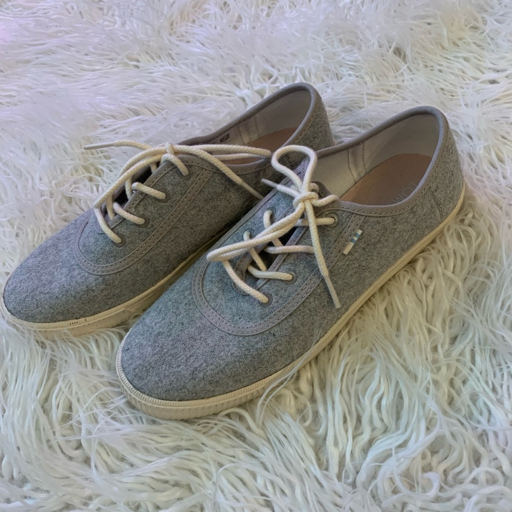 Toms Grey Carmel Shoe View 4